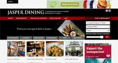 Desktop Screenshot of jasperdining.com